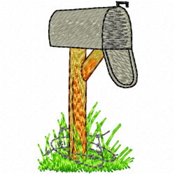 Mailbox Embroidery Design 3